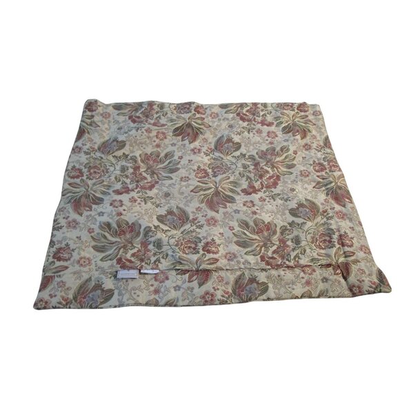 Vintage Waterford Meadow Flower Euro Square Pillow Sham 2004 Floral Damask GUC - Picture 3 of 11